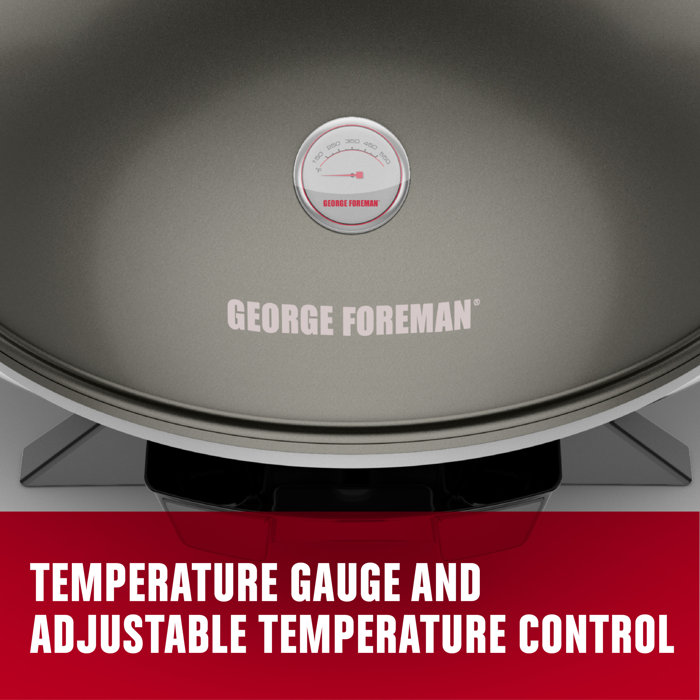 Foreman Indoor and Outdoor Electric Grill with Lid & Reviews